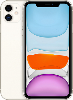 Смартфон Apple iPhone 11, 64 ГБ, белый (новая комплектация)