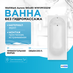 Акриловая ванна WellWant