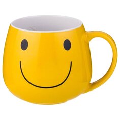 Кружка керамика, 300 мл, Веселый смайлик, Lefard, 155-142