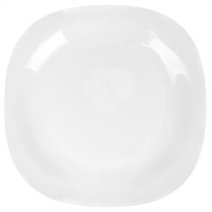 Тарелка обеденная, стеклокерамика, 26 см, квадратная, Carine White, Luminarc, D2367/5922/H5604/N6804, белая