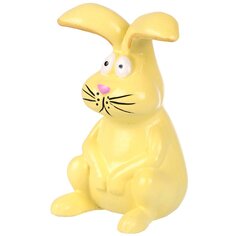 Фигурка декоративная гипс, Братец Кролик малый, 6.5х7х10 см, желтая, 28 2890 0003