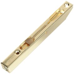 Шпингалет торцевой, ригель круглый, Apecs, 140 мм, FB-01-140-G, 12455, золото