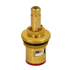 Кран-букса 1/2 , 24 шлиц, 90 °, 2 резьбы, с керамическими вставками, индивидуальная упаковка, Juguni, 0402.110