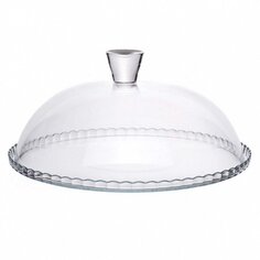 Блюдо стекло, для торта, круглое, 32.2 см, с крышкой, Патиссери, Pasabahce, 95198B