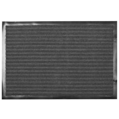 Коврик грязезащитный, 40х60 см, прямоугольный, ПВХ, с ковролином, серый, Floor mat Комфорт, ComeForte, XTL-1003