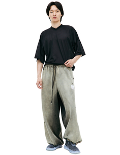 Широкие брюки с выстиранным эффектом Mihara Yasuhiro