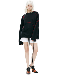 Лонгслив с контрастными швами Doublet