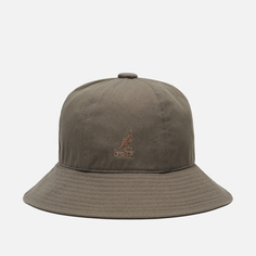 Панама Kangol Washed Casual, цвет оливковый