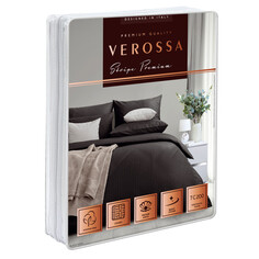 Комплекты 1,5-спальные постельное белье 1,5сп VEROSSA Stripe сатин-страйп 2 нав.70х70см черное, арт.738141