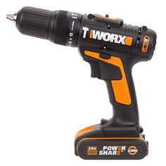Дрели-шуруповерты аккумуляторные дрель-шуруповерт ударная WORX WX371.1 20В Li-Ion 2 аккумулятора