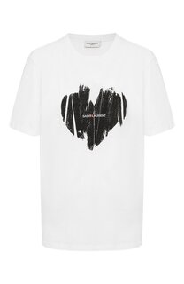 Хлопковая футболка Saint Laurent