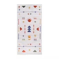 Коврик для ванной Moroshka Kira 60x120 см цвет белый желтый