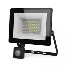 Прожектор светодиодный уличный Gauss 50 Вт 6500К IP65 с датчиком движения и освещенности холодный белый свет