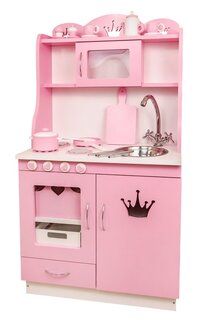 Кухня для куклы с набором посуды Carolon