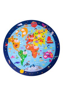 Круглый пазл Карта мира Apli kids