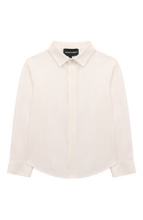 Хлопковая рубашка Emporio Armani