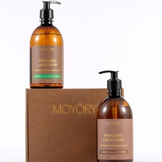 Мыло жидкое MOYÖRY Подарочный набор парфюмированного жидкого мыла Amber&Black pepper и Bergamot&Neroli, orange 1000.0