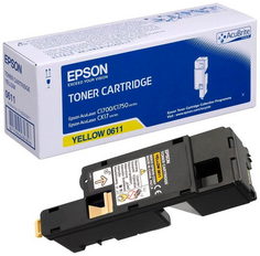 Тонер-картридж Epson S050611 желтый для AcuLaser C1700/C1750/CX17