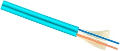 Кабель волоконно-оптический 50/125, 2 волокна Cabeus TB-ZIP-4-02T-LSZH-IN-25 (OM3) многомодовый, плотное буферное покрытие, zip cord, для внутренней п
