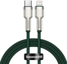 Кабель Baseus CATLJK-A06 Type-C - Lightning 20W 1m; PD 20W (для iPhone 12 серии), PD 18W (для iPhone 8-11 серии), цинковый сплав + нейлоновая оплётка,