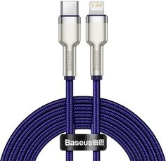 Кабель Baseus CATLJK-A05 Type-C - Lightning 20W 1m; PD 20W (для iPhone 12 серии), PD 18W (для iPhone 8-11 серии), цинковый сплав + нейлоновая оплётка,