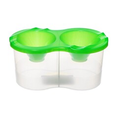 Набор стаканов непроливаек двойных 300мл 2шт calligrata сн-3, зеленый