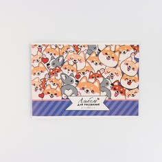 Альбом для рисования на скрепке а4, 24 листа NO Brand