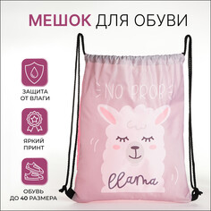 Мешок для обуви на шнурке, цвет сиреневый NO Brand