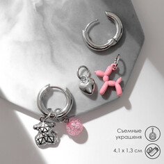 Серьги со съемным элементом Queen Fair