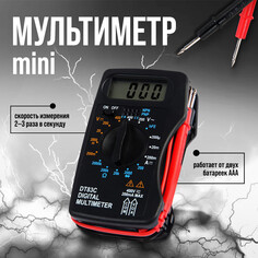 Мультиметр тундра mini, dt-83c, acv/dcv, dca, 200-2мω, проверка батареек 9v Tundra