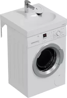 Раковина над стиральной машиной 60x60 см с кронштейнами Санта Луна 900103 Santa
