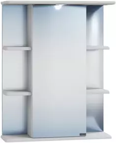 Зеркальный шкаф 55x70,5 см белый глянец Санта Герда 101021 Santa