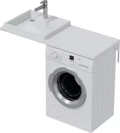 Раковина Санта Юпитер 900135 130x50 см L, над стиральной машиной, белый Santa