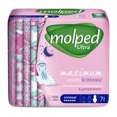 Прокладки гигиенические MOLPED Прокладки женские ULTRA Night (ночные) 7.0