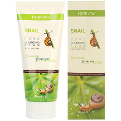Крем для умывания FARMSTAY Пенка для умывания очищающая с муцином улитки Snail Pure Cleansing Foam