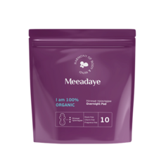 Прокладки гигиенические MEEADAYE Ночные гигиенические прокладки Overnight Pad с двойными крылышками 10.0