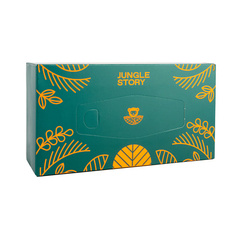 Бумажные носовые платки JUNGLE STORY Бумажные салфетки небеленые из бамбука 200.0