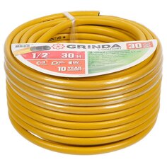 Шланг поливочный, 1/2 , 30 атм, армированный, 30 м, 3 слоя, Grinda, Comfort, ПВХ, 8-429003-1/2-30_z02