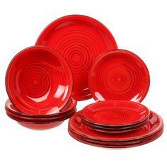 Сервиз столовый керам, 12 пр, 4 перс, Scarlet, DMS001 Domenik