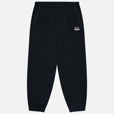 Мужские брюки Evisu Contrast Stitching Logo Printed Joggers, цвет чёрный