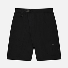 Мужские шорты maharishi Veg Dyed Asym Cargo Track, цвет чёрный
