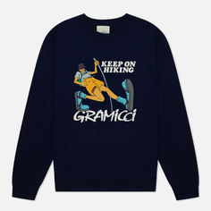 Мужская толстовка Gramicci Keep On Hiking, цвет синий