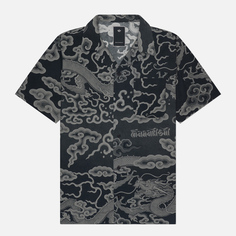 Мужская рубашка maharishi Cloud Dragon Camp Collar, цвет чёрный