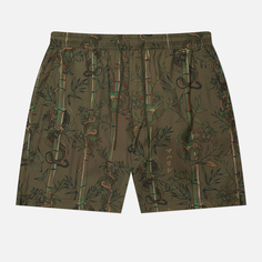 Мужские шорты maharishi Dragon Bamboo Swim, цвет оливковый