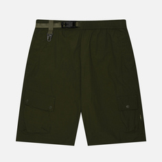 Мужские шорты maharishi Veg Dyed Asym Cargo Track, цвет оливковый