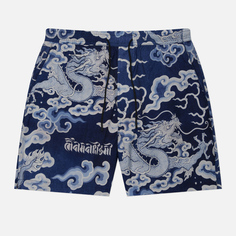 Мужские шорты maharishi Cloud Dragon Swim, цвет синий
