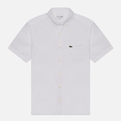 Мужская рубашка Lacoste Regular Fit Button-Up Collar Linen, цвет белый
