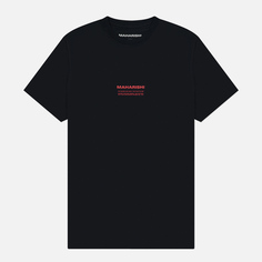 Мужская футболка maharishi 30th Anniversary Aum, цвет чёрный