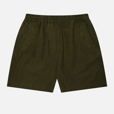 Мужские шорты maharishi Hemp Asym Loose Track, цвет оливковый