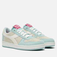 Женские кроссовки Diadora Magic Basket Low Suede, цвет голубой